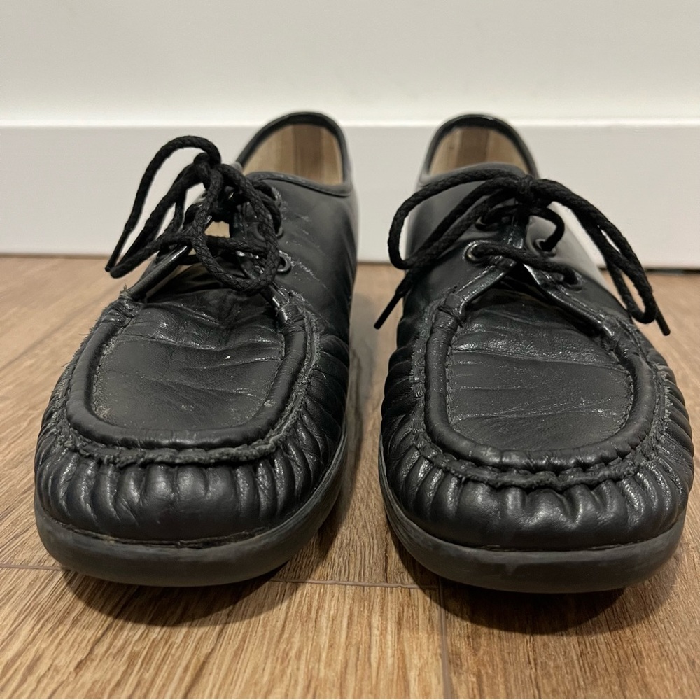 SAS Women's Black Leather Oxfords - Comfort Shoes - Size 8.5 - Picture 8 of 16